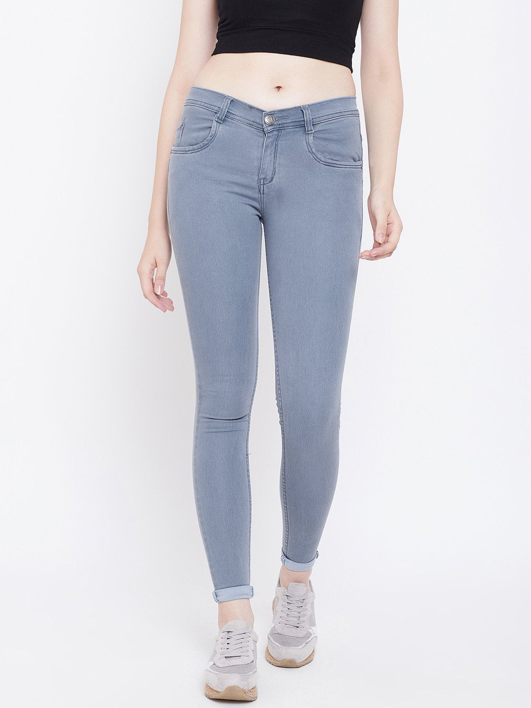 Slim Fit Stretchable Grey Jeans - NiftyJeans