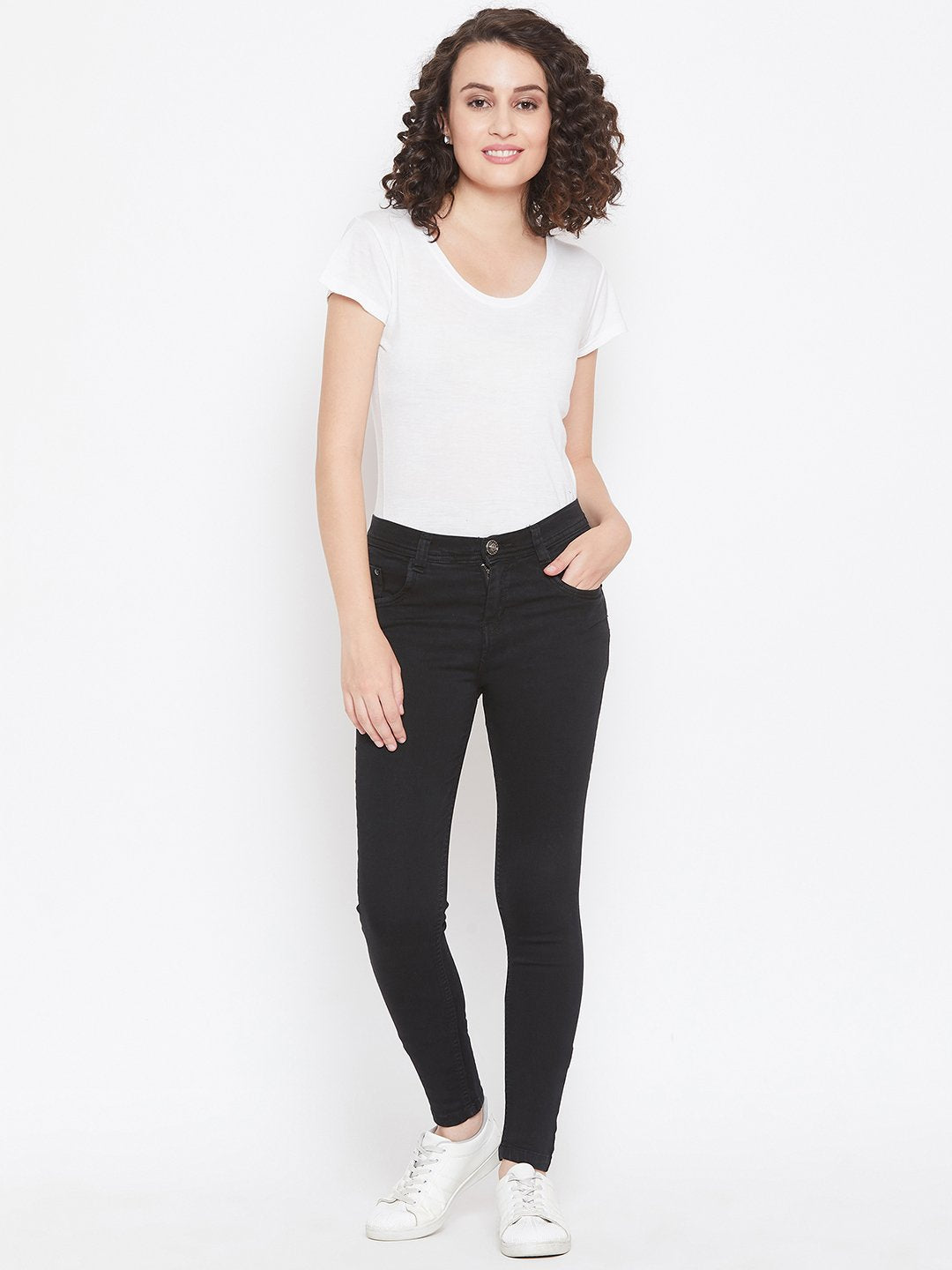 Slim Fit Stretchable Black Jeans - NiftyJeans