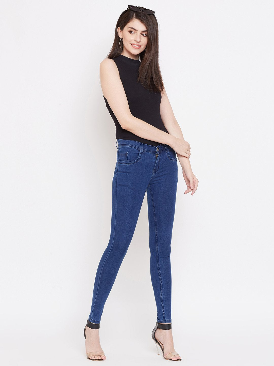 Slim Fit Stretchable Bata Blue Jeans - NiftyJeans