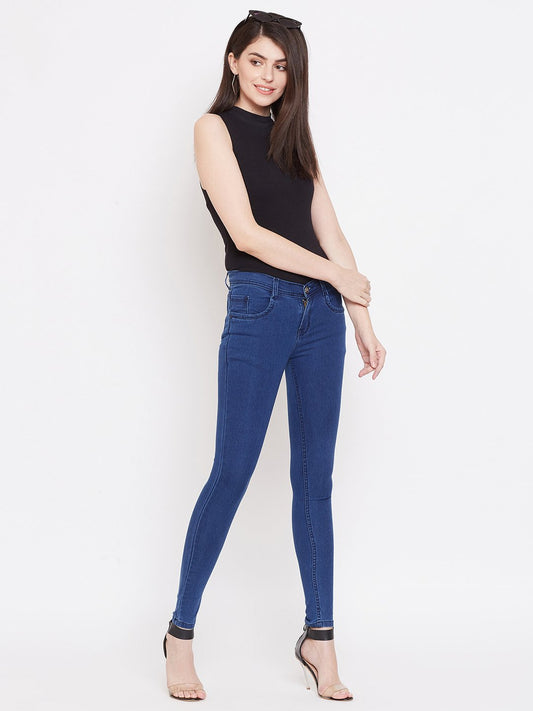 Slim Fit Stretchable Bata Blue Jeans - NiftyJeans