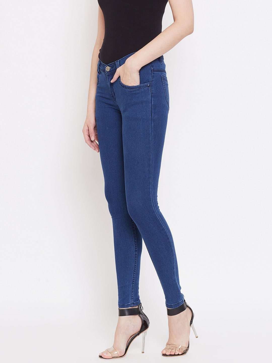 Slim Fit Stretchable Bata Blue Jeans - NiftyJeans