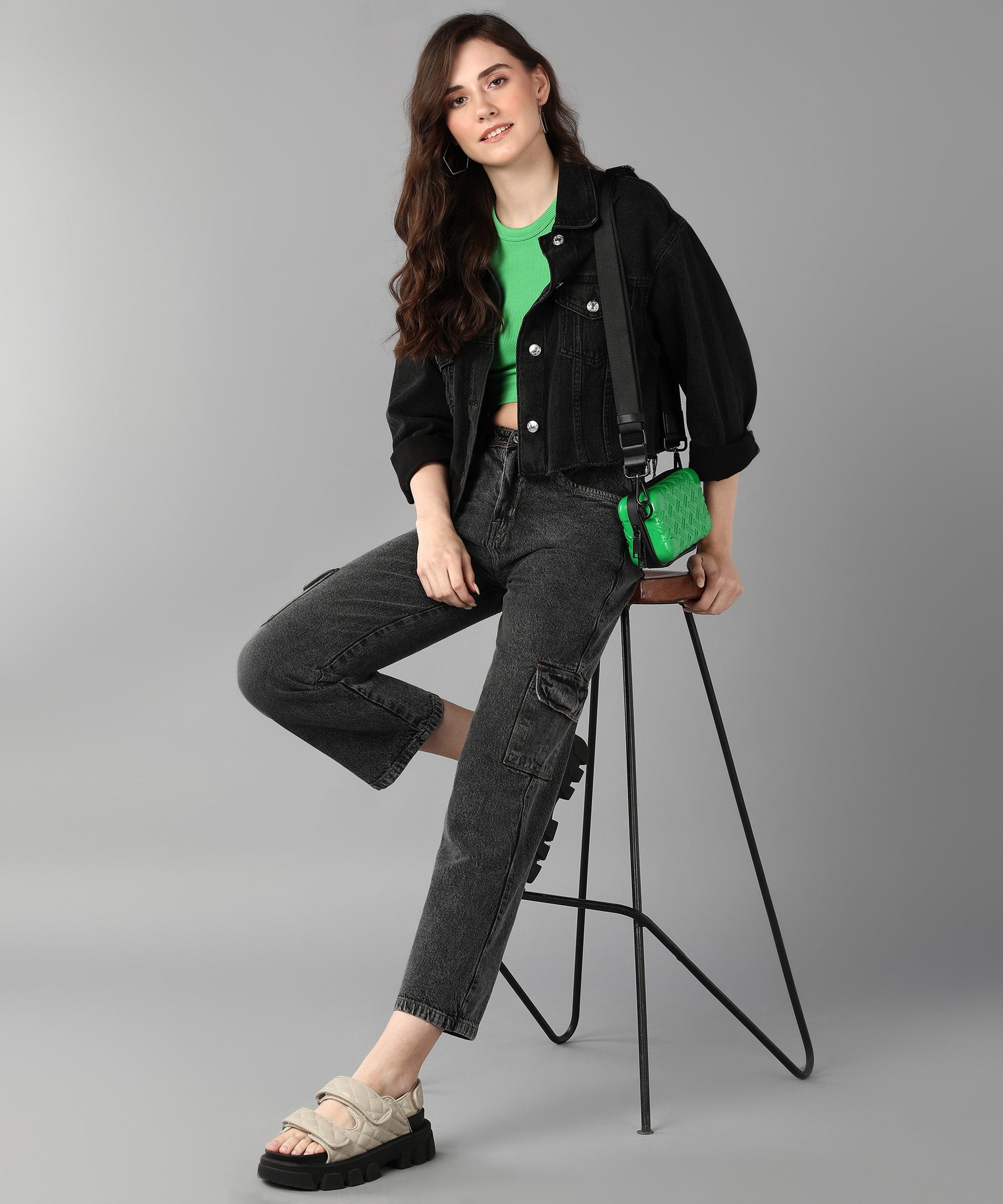 Relaxed Fit Cargo Grey Jeans - NiftyJeans