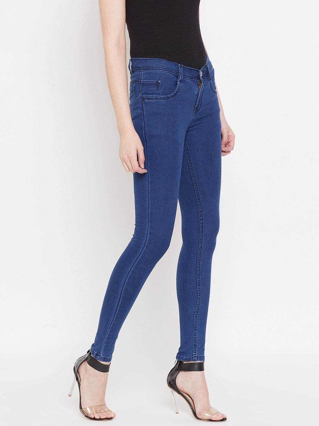 Slim Fit Stretchable Bata Blue Jeans - NiftyJeans