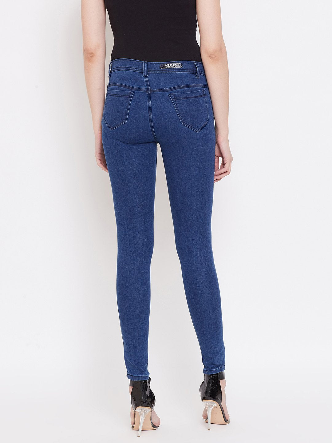 Slim Fit Stretchable Bata Blue Jeans - NiftyJeans