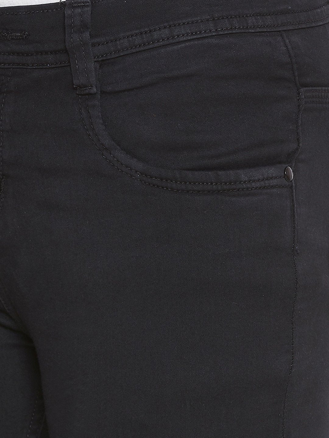 Slim Fit Stretchable Black Jeans - NiftyJeans