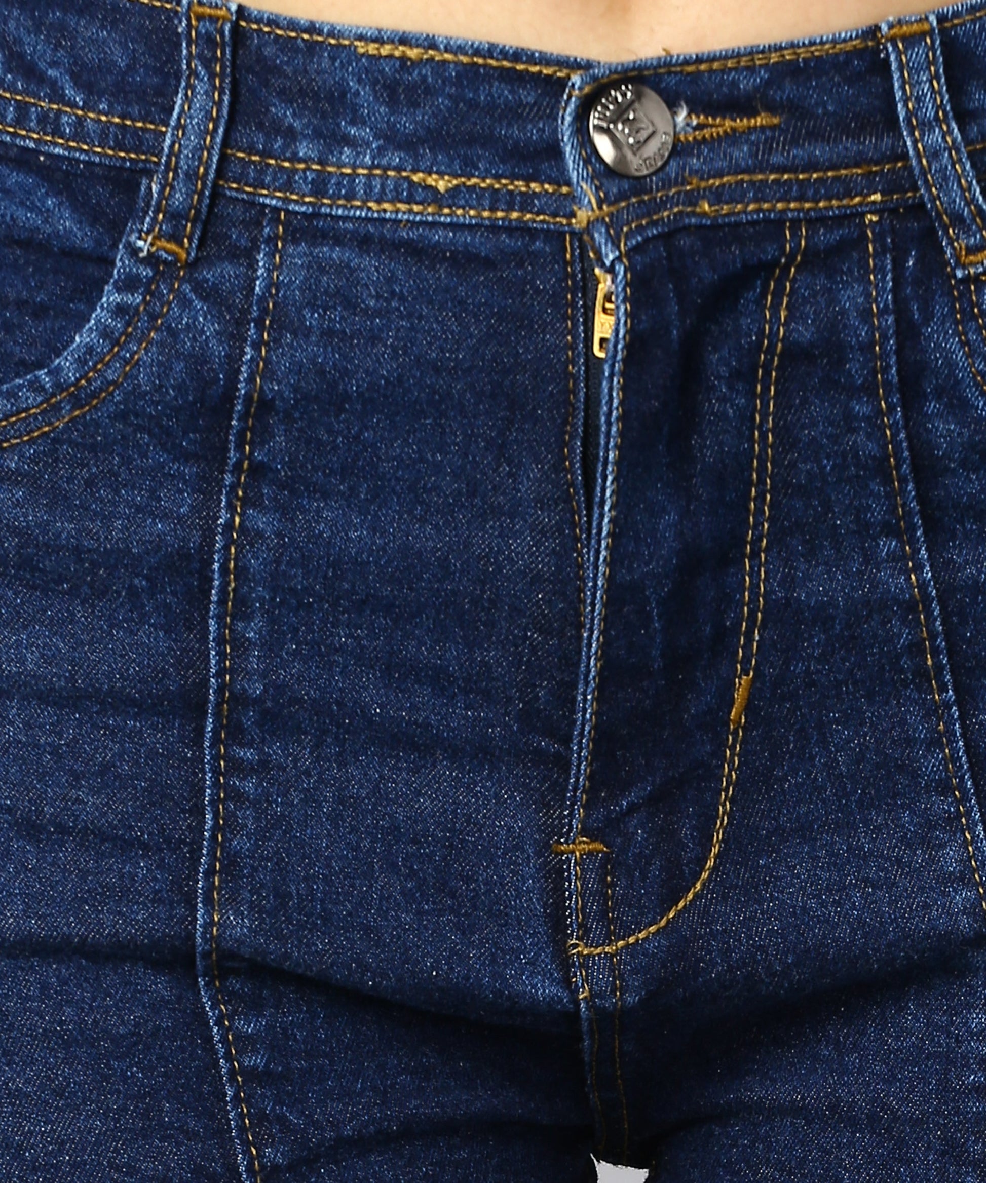 High Waist Bell Bottom Blue Jeans - NiftyJeans