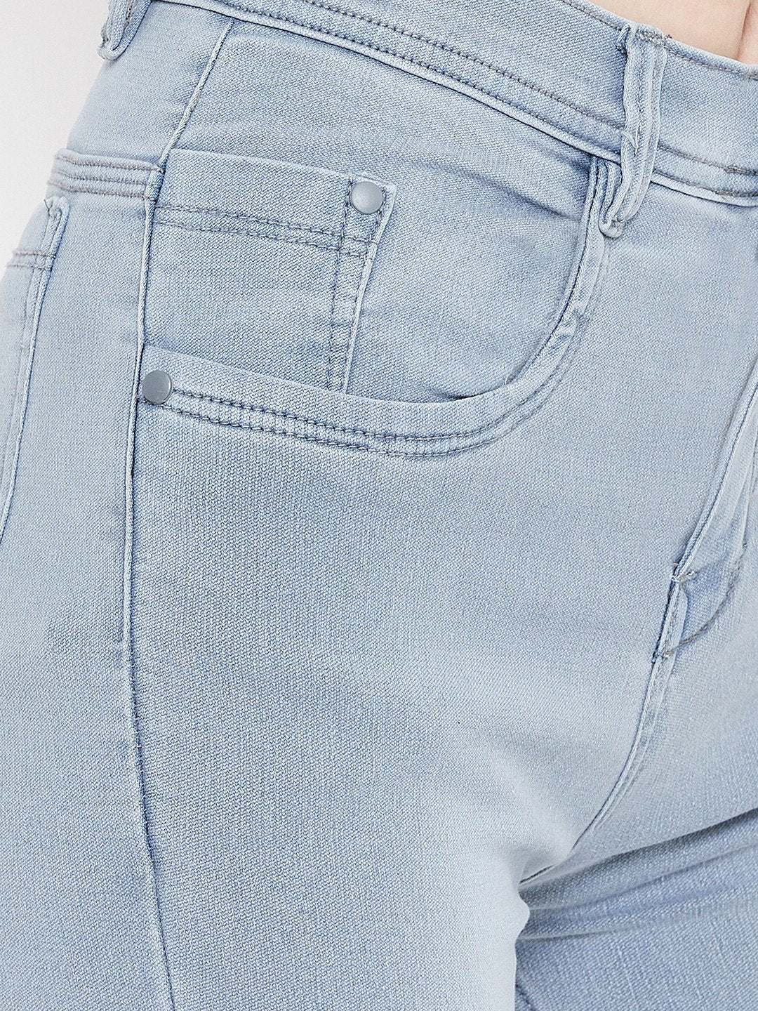 High Waist Stretchable Grey Jeans - NiftyJeans