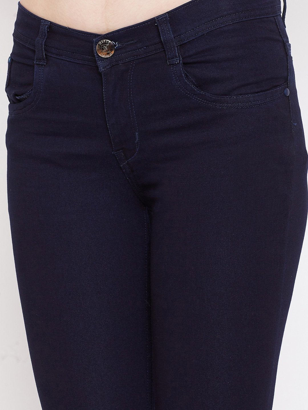 Slim Fit Stretchable Carbon Blue Jeans - NiftyJeans