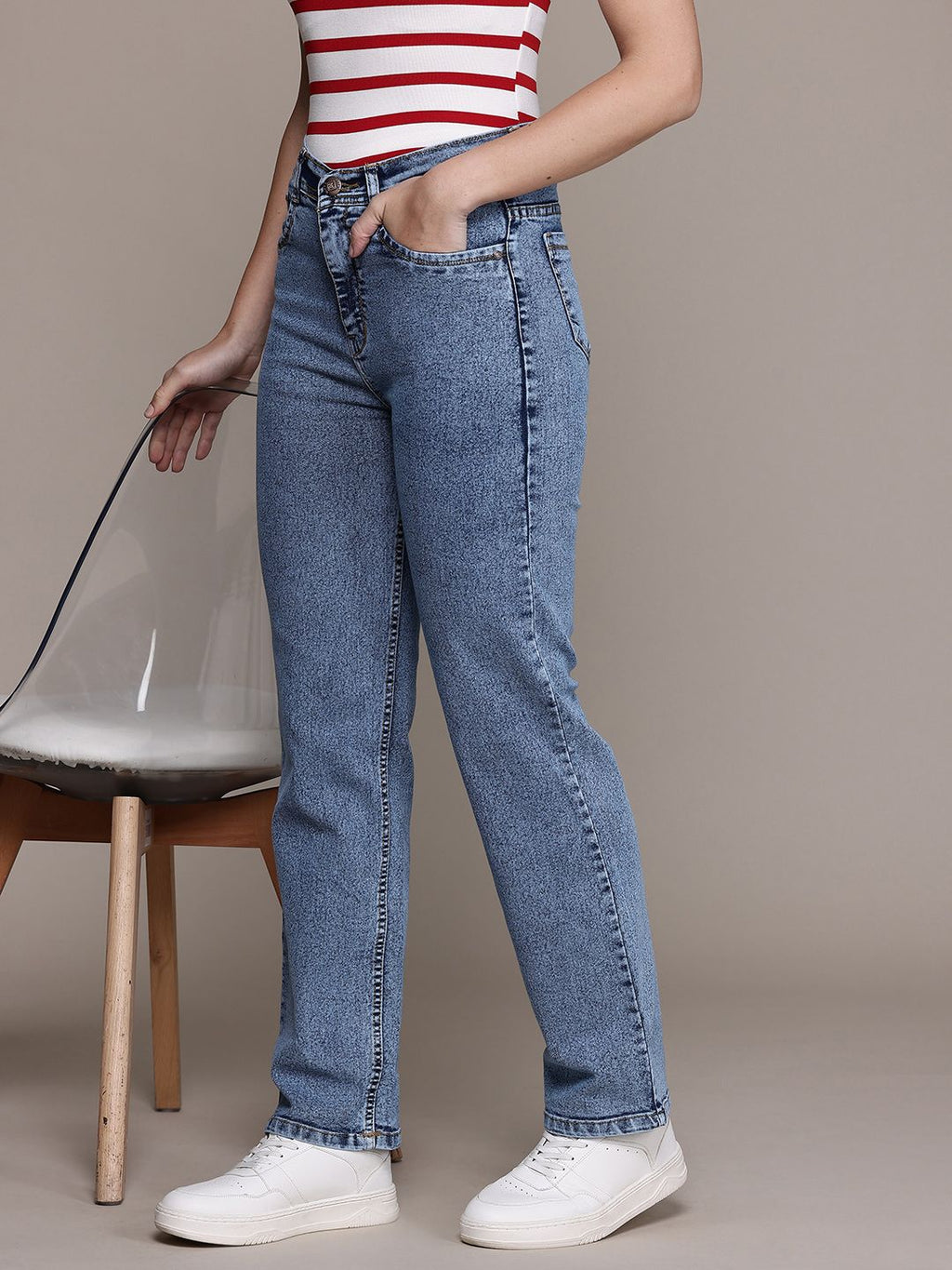 Denim Stretchable Straight Fit Jeans