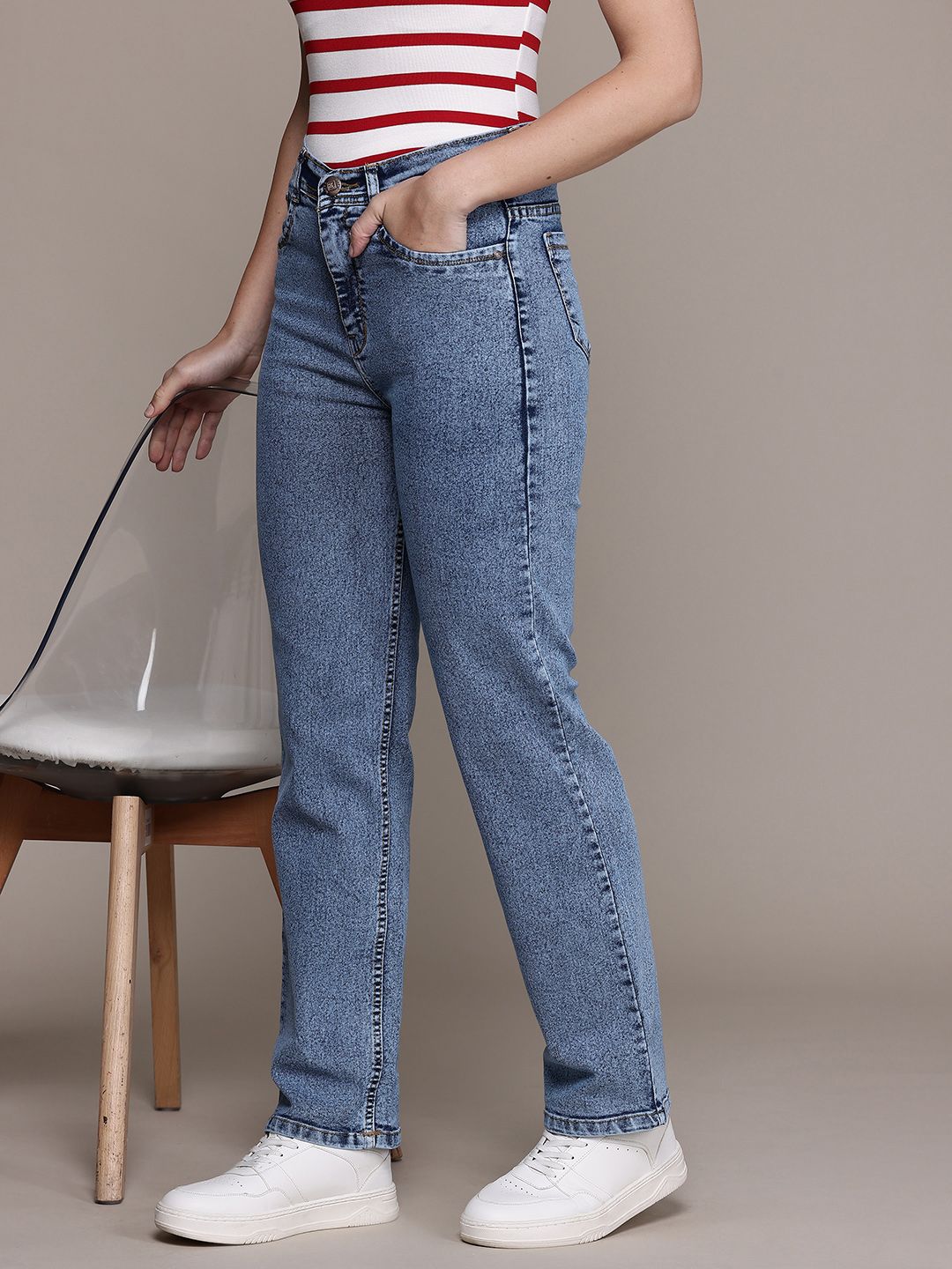 Denim Stretchable Straight Fit Jeans