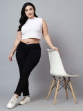 Plus size skinny fit jeans 4/1 satin weave