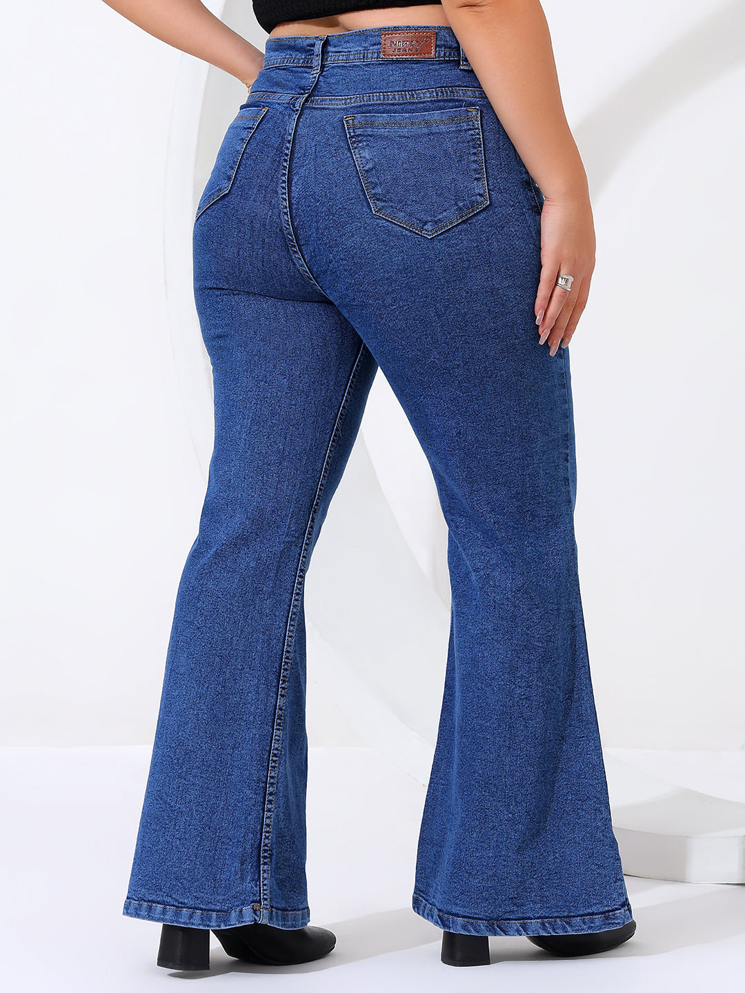Plus size bell bottom jeans