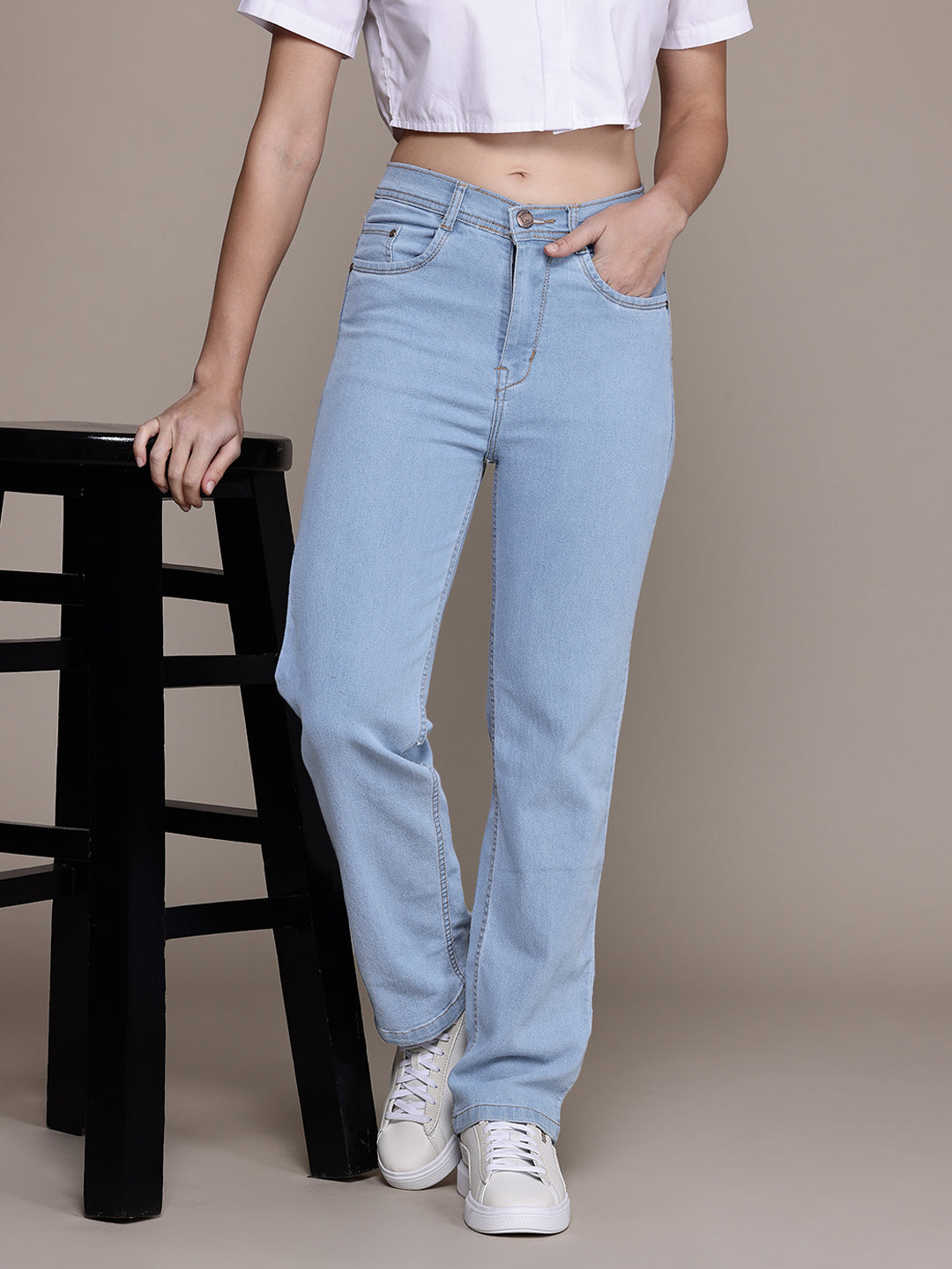 Denim Stretchable Straight Fit Jeans