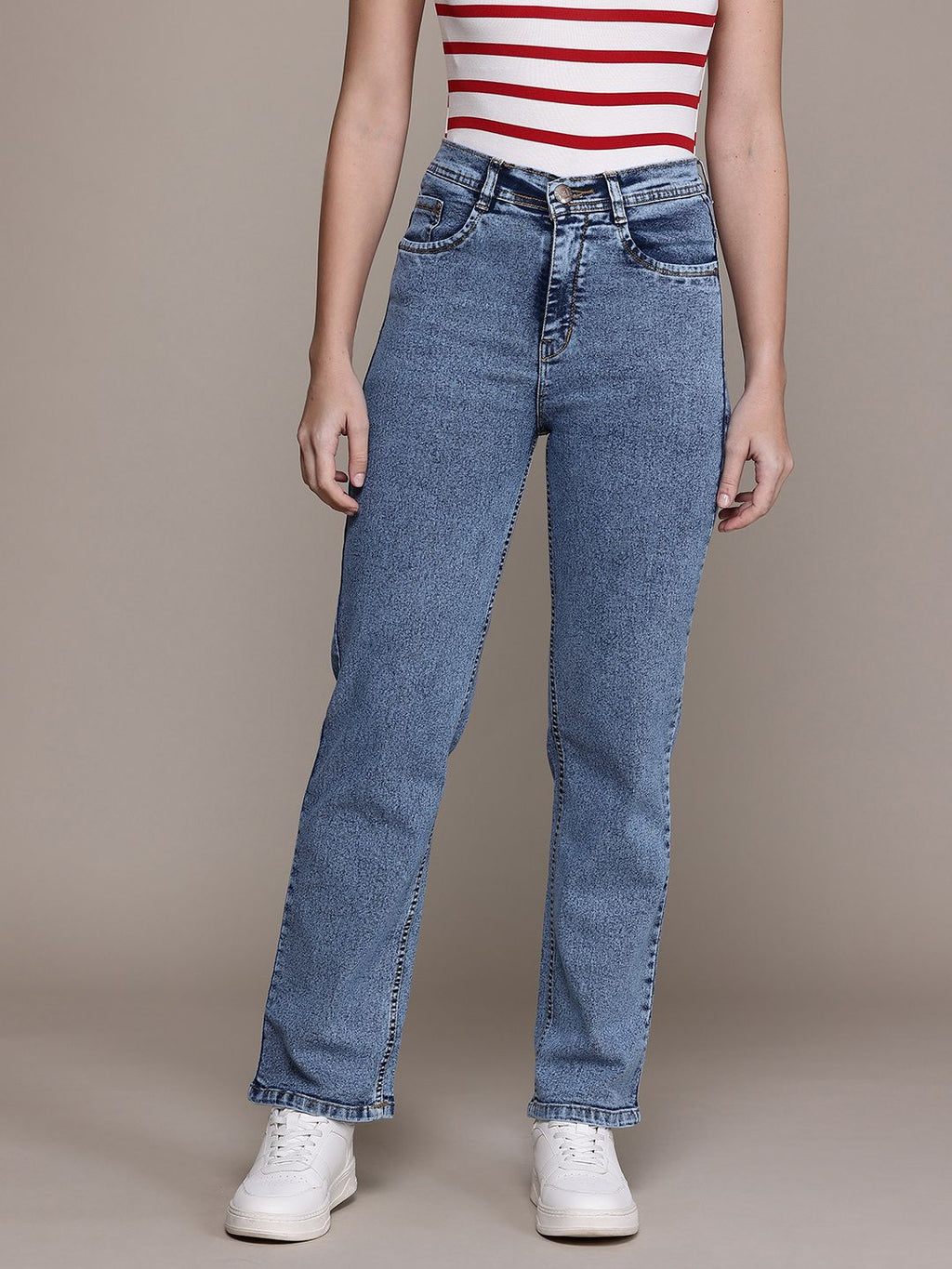 Denim Stretchable Straight Fit Jeans