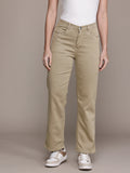 Straight Fit Color Jeans Knitted Fabric
