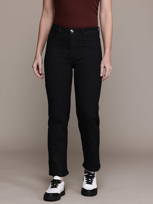 Stretchable Straight Fit Jeans Knitted Fabric