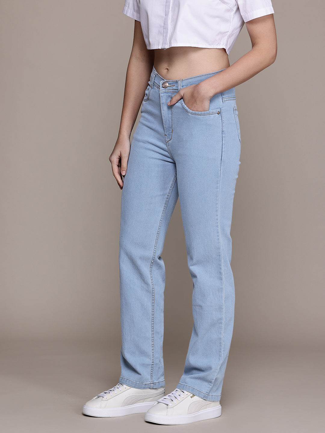 Denim Stretchable Straight Fit Jeans