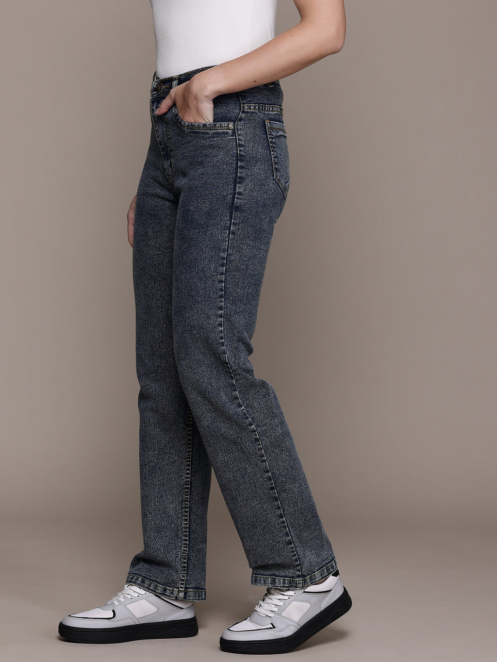 Denim Stretchable Straight Fit Jeans
