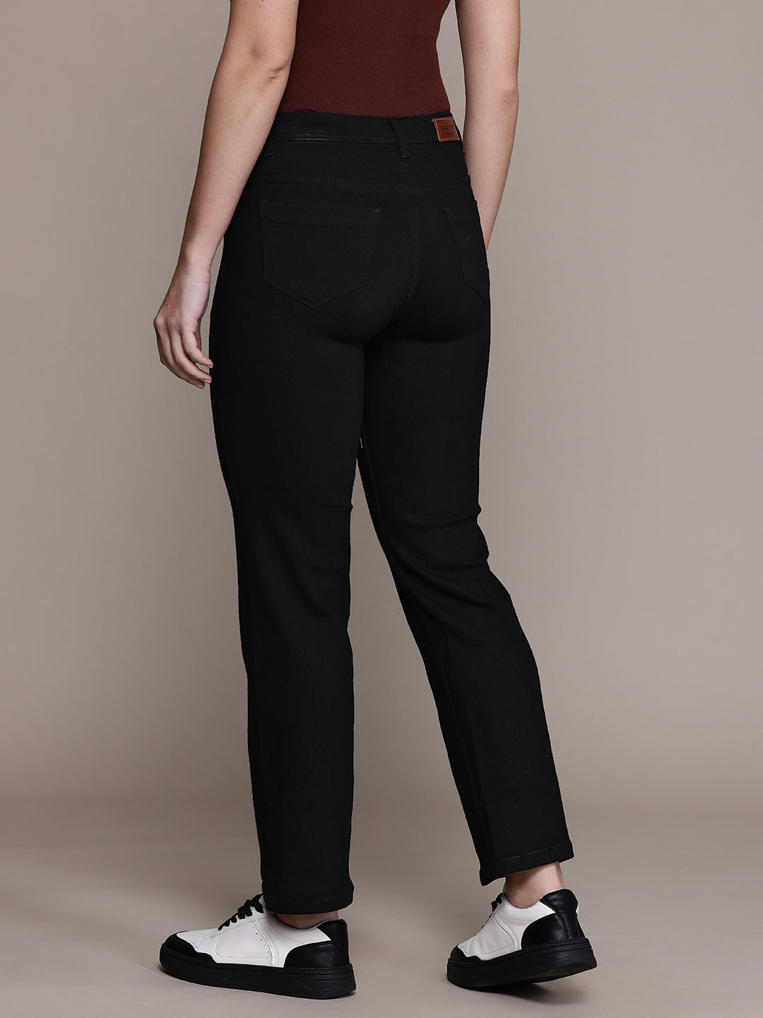 Stretchable Straight Fit Jeans Knitted Fabric