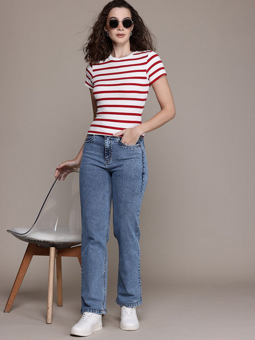 Denim Stretchable Straight Fit Jeans