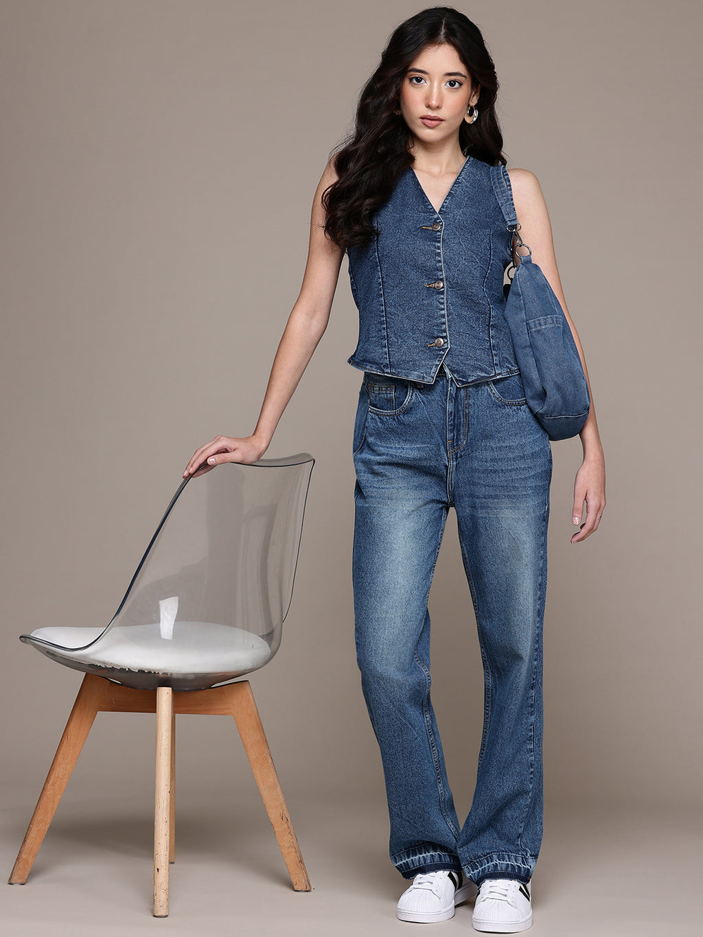 Womens Denim Vest Top