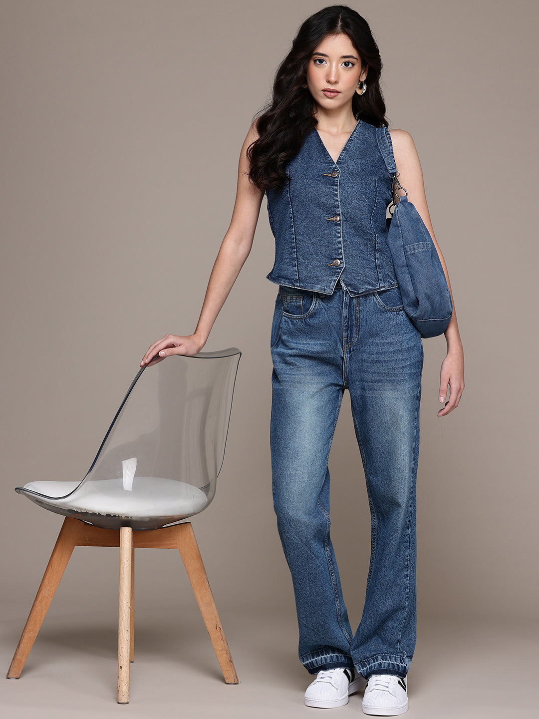 Womens Denim Vest Top