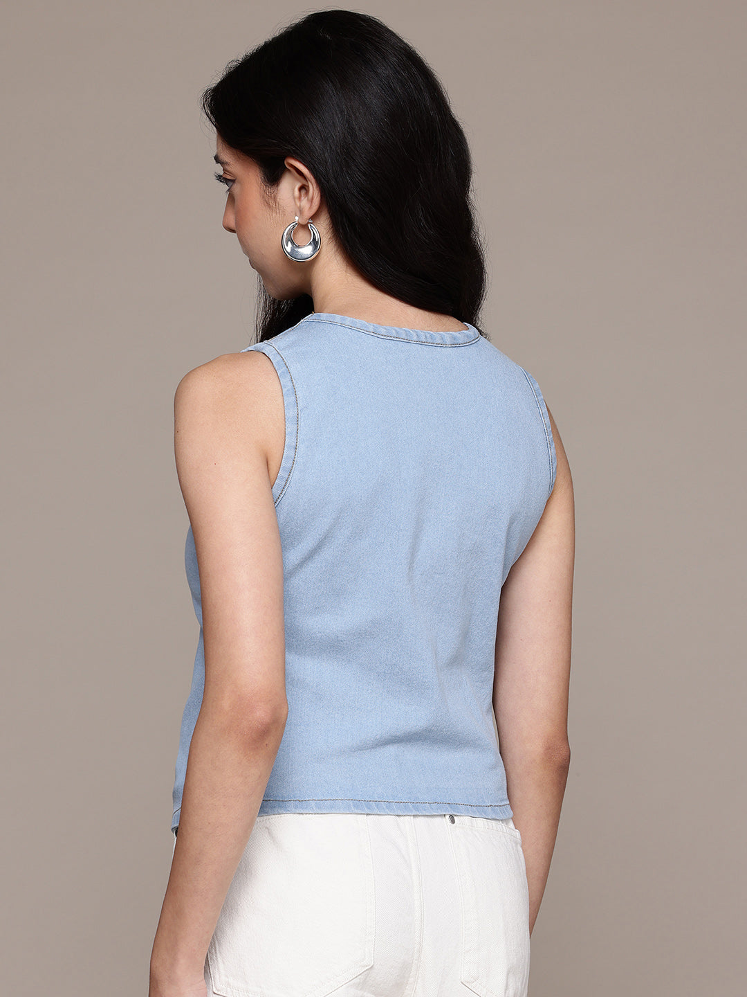 Womens Denim Vest Top
