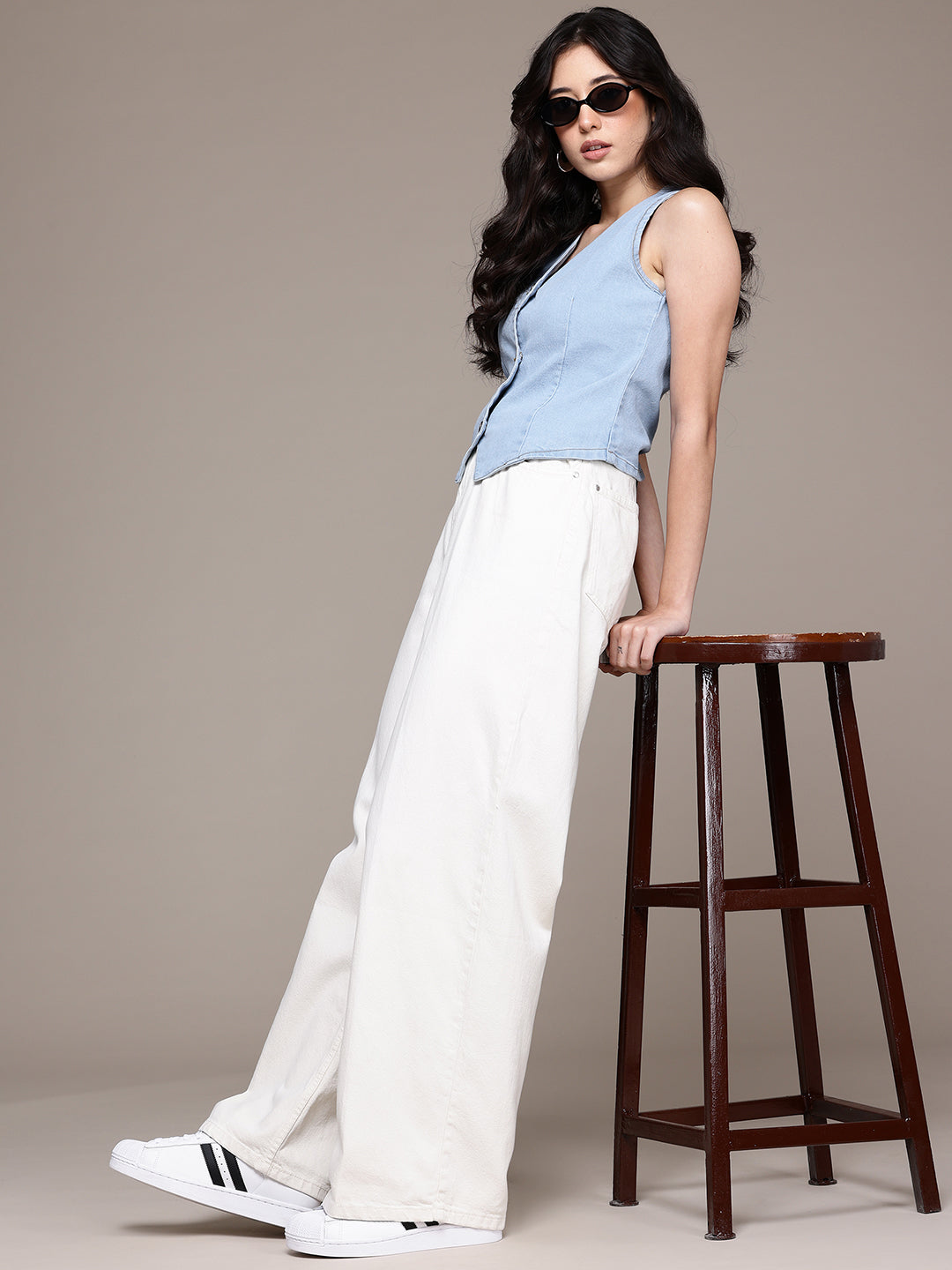 Womens Denim Vest Top