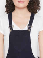 Load image into Gallery viewer, Slim Fit Stretchable Blue Dungarees - NiftyJeans
