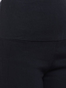 High Waist Stretchable Black Jeggings - NiftyJeans