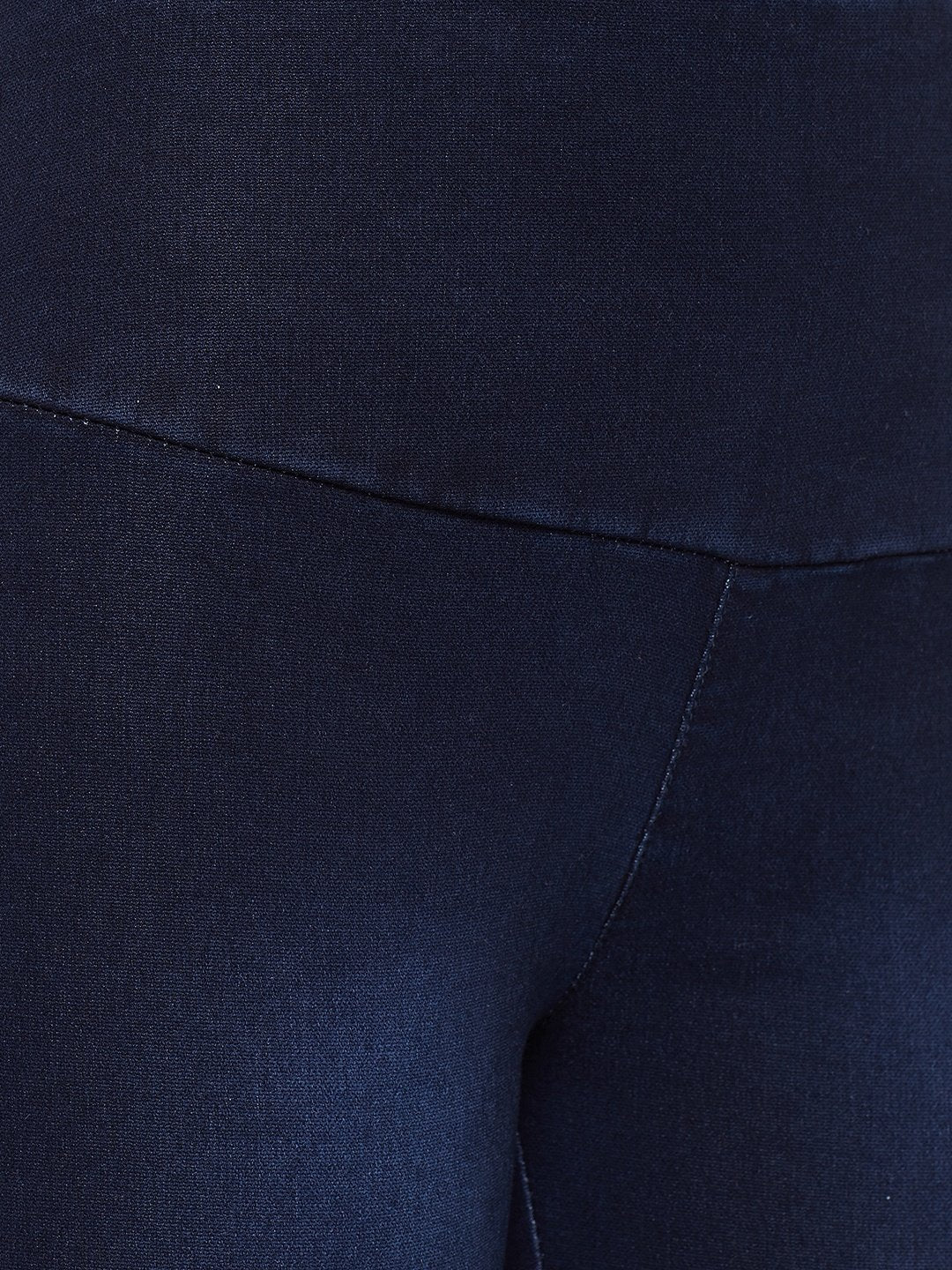 High Waist Stretchable Blue Jeggings - NiftyJeans