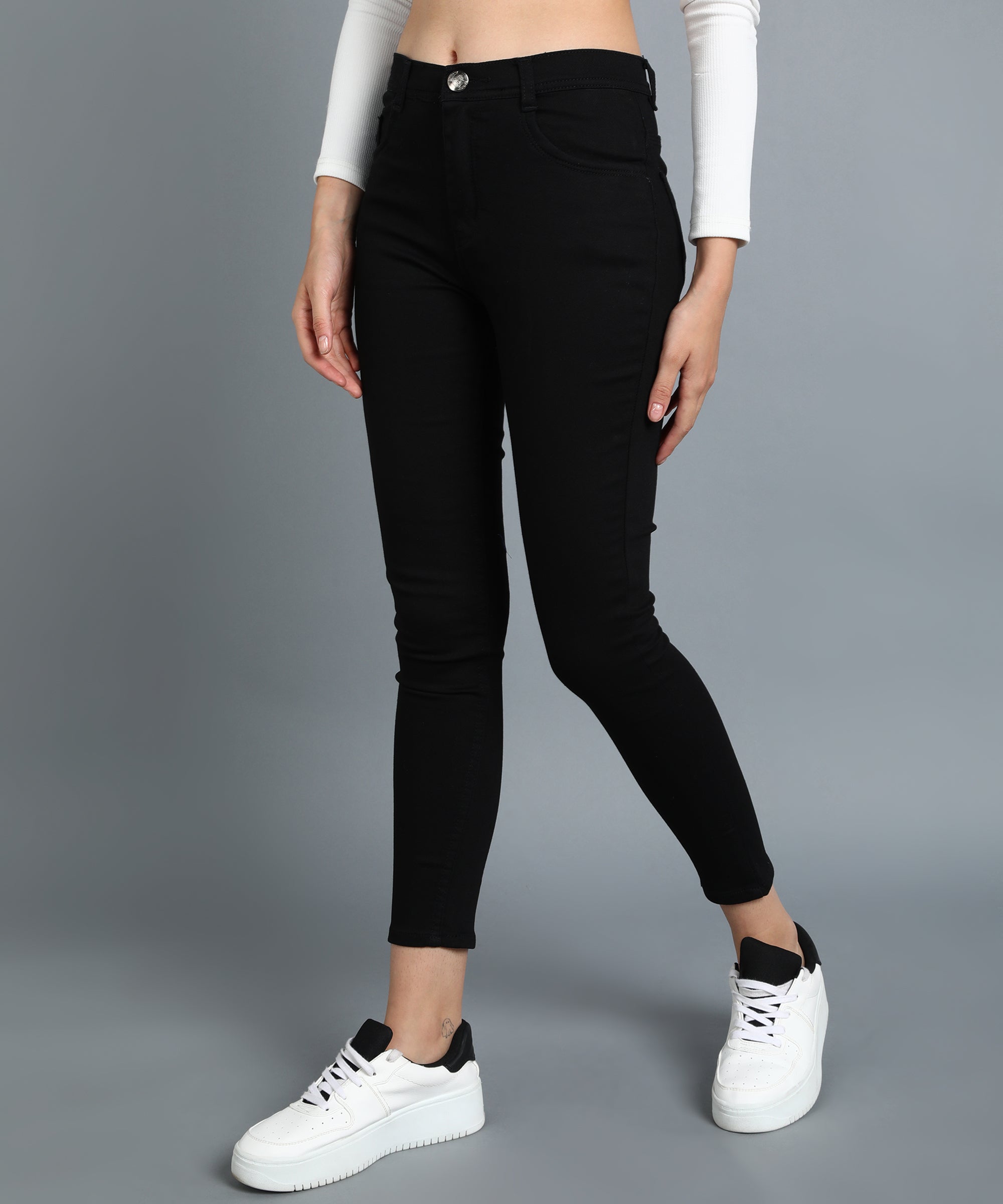 Buy Girls Black Regular Fit Jeans Online  745935  Allen Solly
