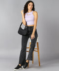 High Waist Bell Bottom Black Jeans - NiftyJeans