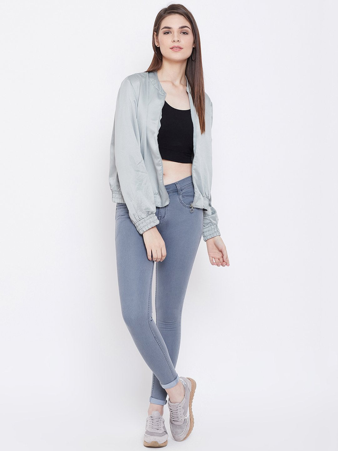 Slim Fit Stretchable Grey Jeans - NiftyJeans