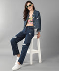 Relaxed Fit Distressed Blue Jeans - NiftyJeans