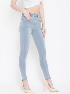 High Waist Stretchable Grey Jeans - NiftyJeans