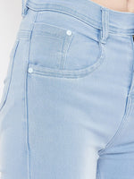 Load image into Gallery viewer, High Waist Stretchable Sky Blue Jeans - NiftyJeans

