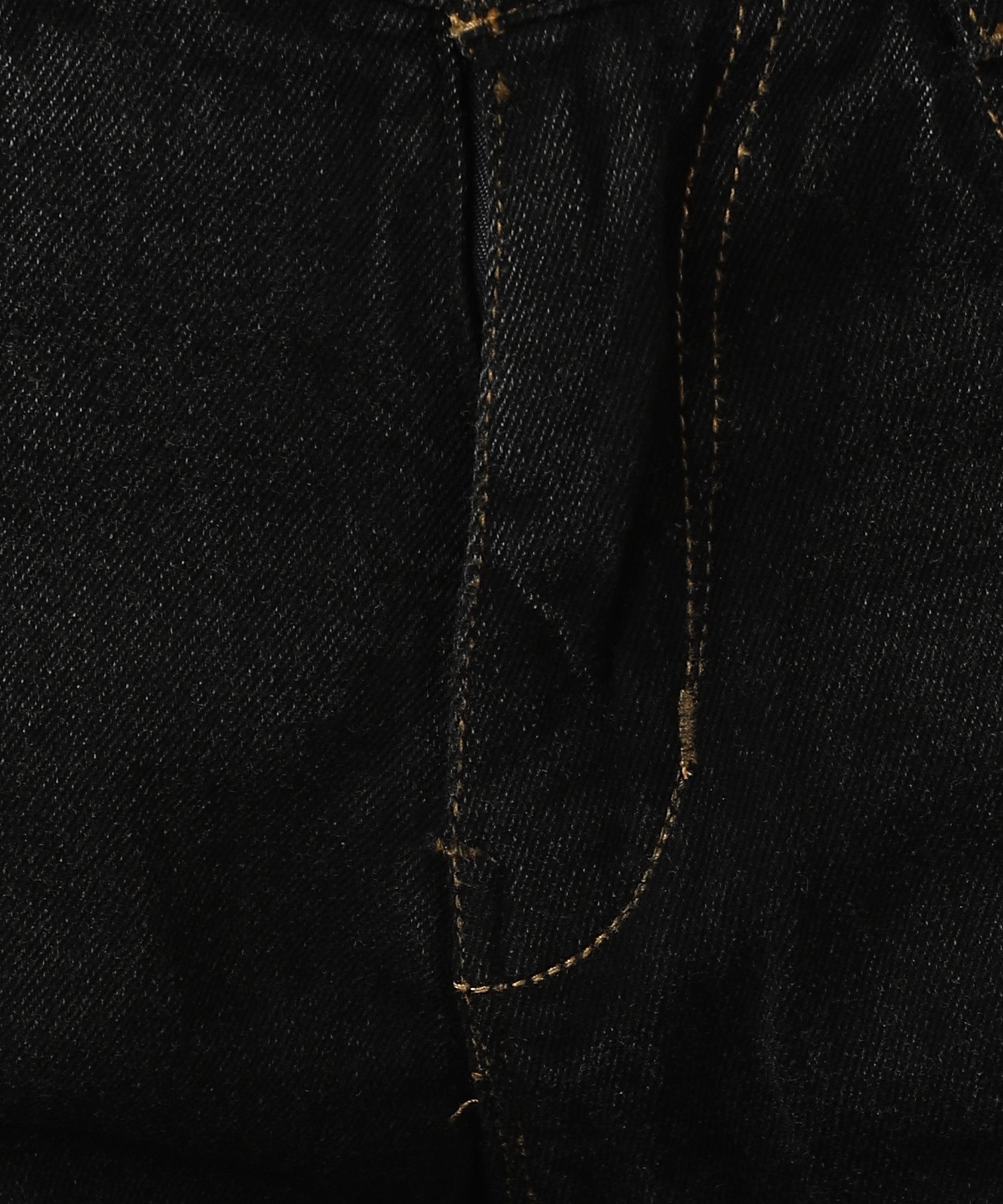 Relaxed Fit Distressed Black Jeans - NiftyJeans