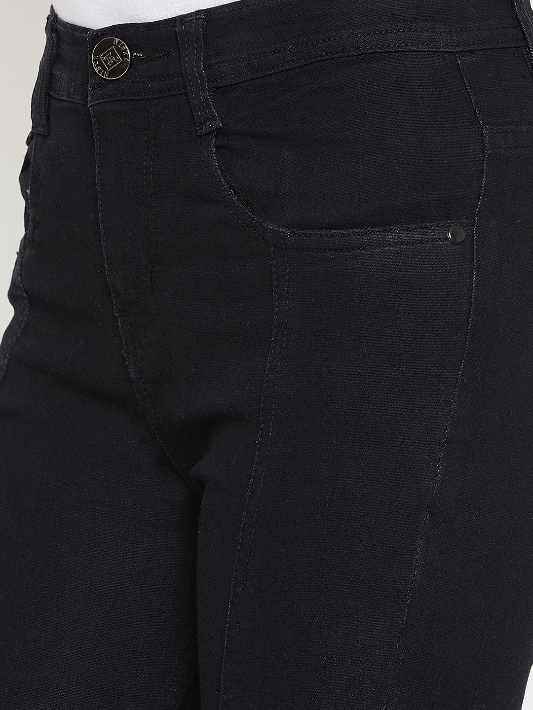 High Waist Flared Black Jeans - NiftyJeans