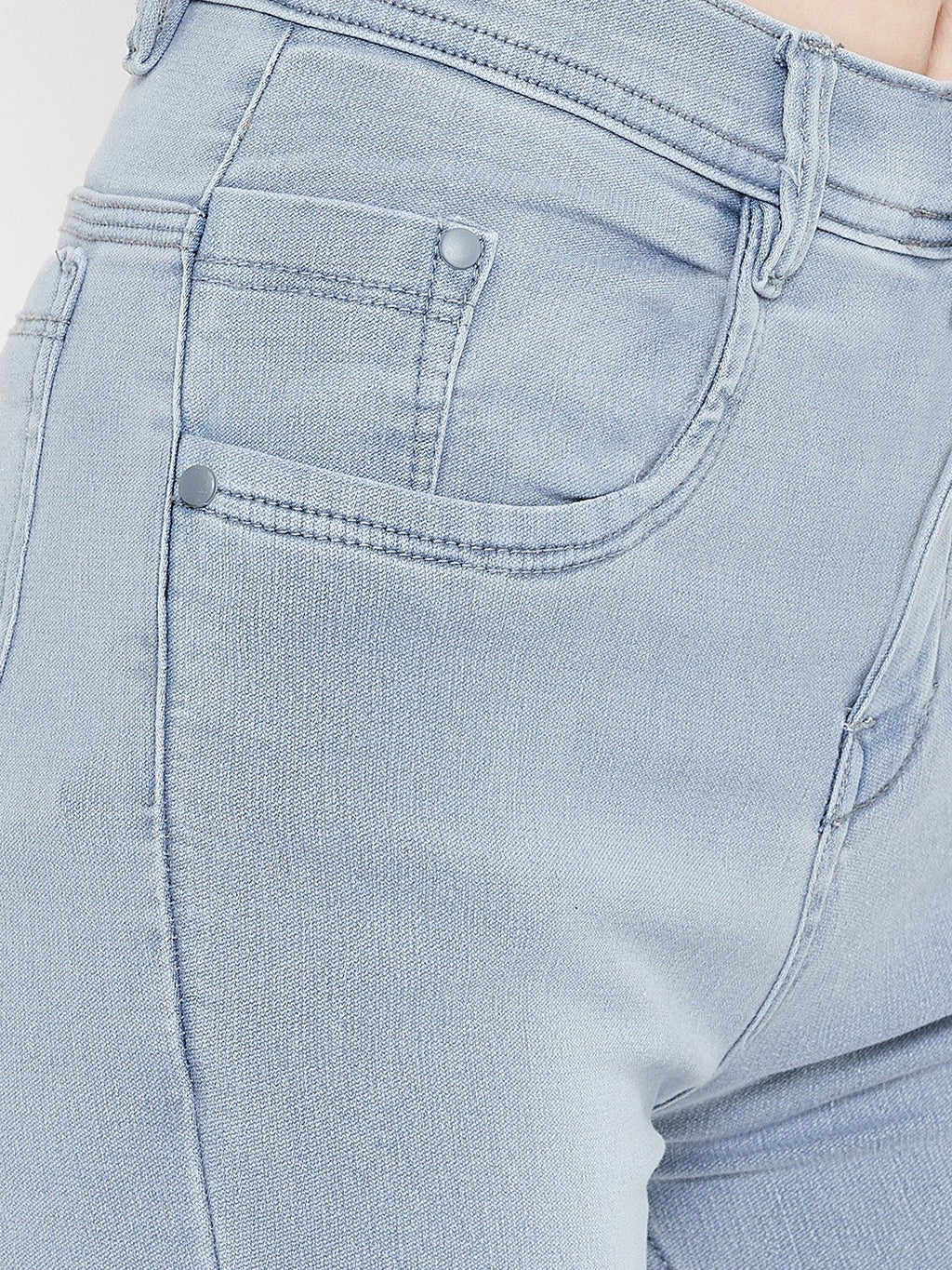 High Waist Stretchable Grey Jeans - NiftyJeans